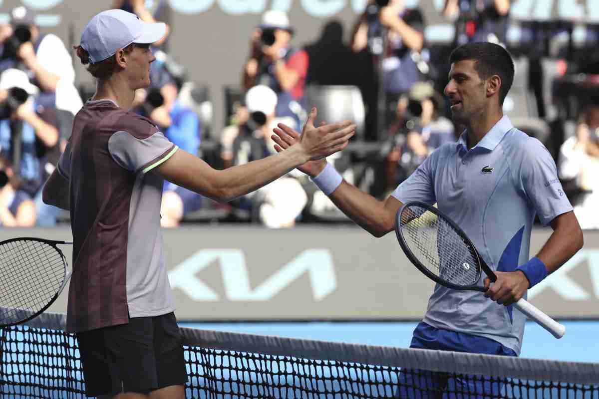 Sinner e Djokovic, ribaltone in classifica