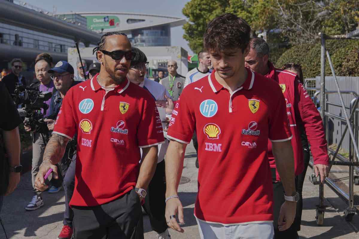 Charles Leclerc e Lewis Hamilton