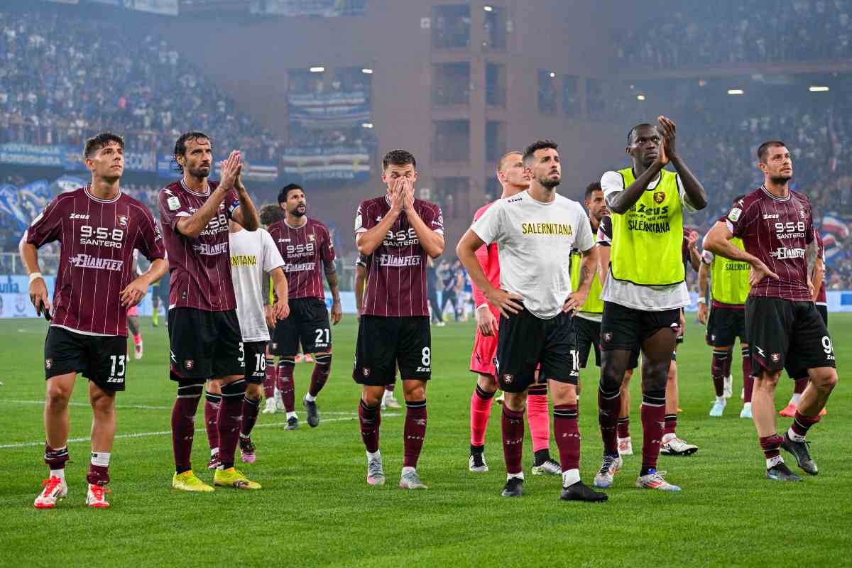 Salernitana in campo