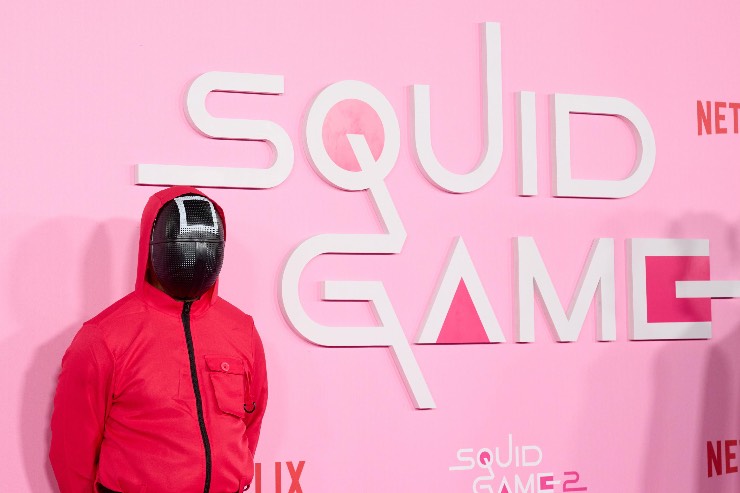 Personaggio di Squid Game durane un evento