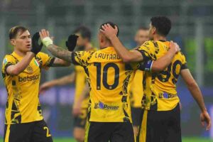 Barella, Lautaro e Taremi dell'Inter