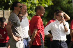 Allegri, Tare e Ibra con il Milan