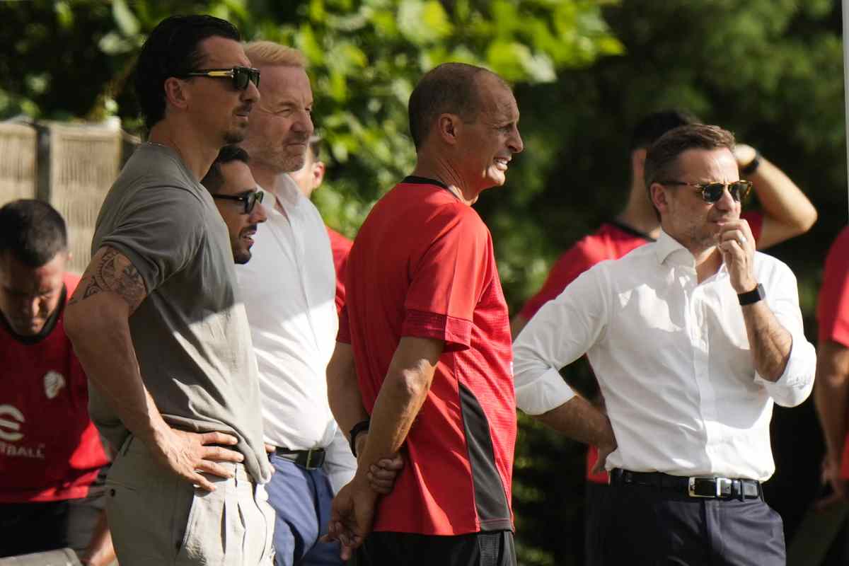 Allegri, Tare e Ibra con il Milan
