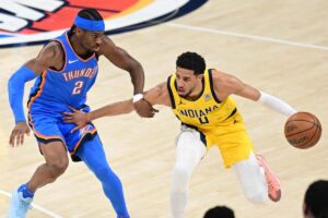 Shai Gilgeous-Alexander contro Tyrese Haliburton