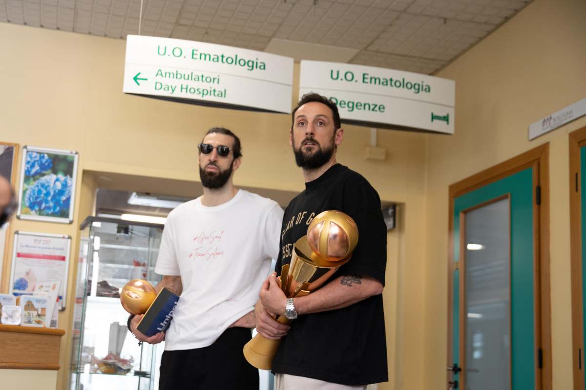 Tornik'e Shengelia e Marco Belinelli in ospedale