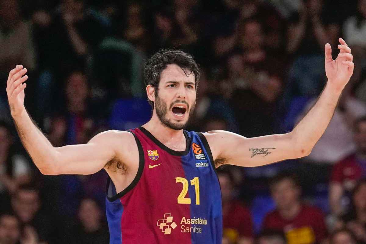 Alex Abrines con la canotta del Barcellona