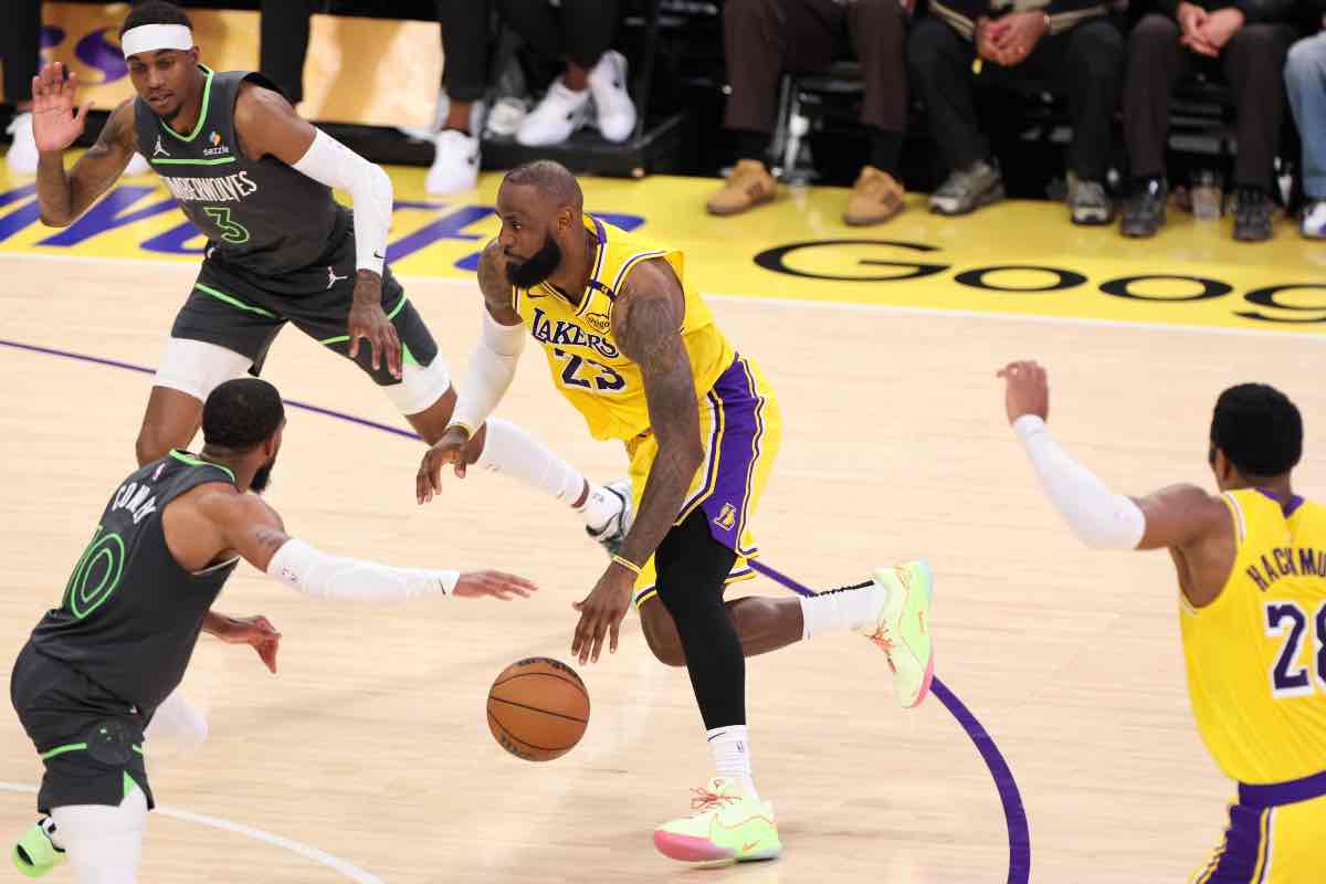 LeBron James in azione
