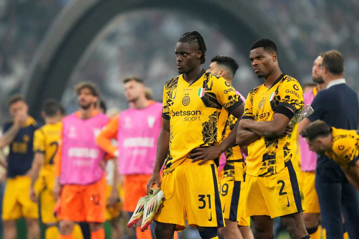 I giocatori dell'Inter in campo