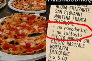 Sovrapprezzo su una pizza a Bisceglie